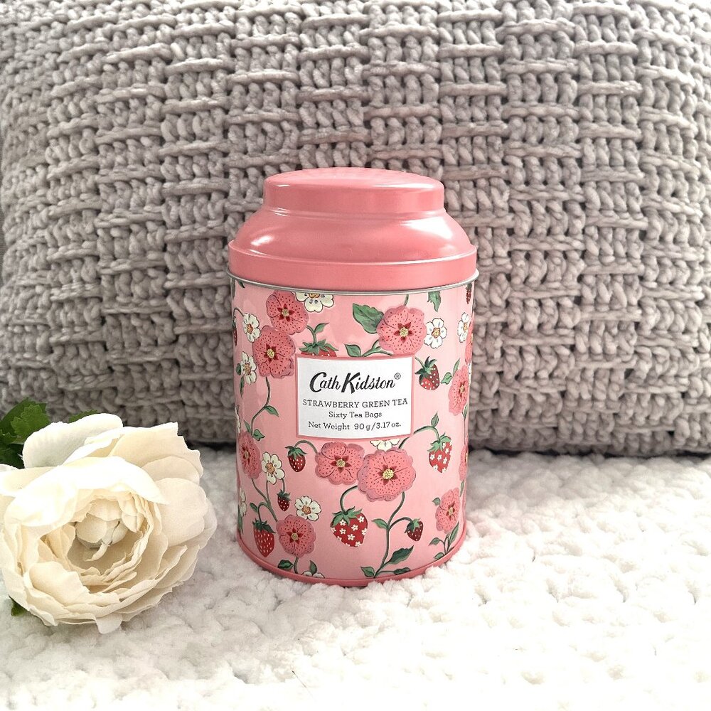 EMPTY Cath Kidston Collectible Tea Tin (Strawberry)